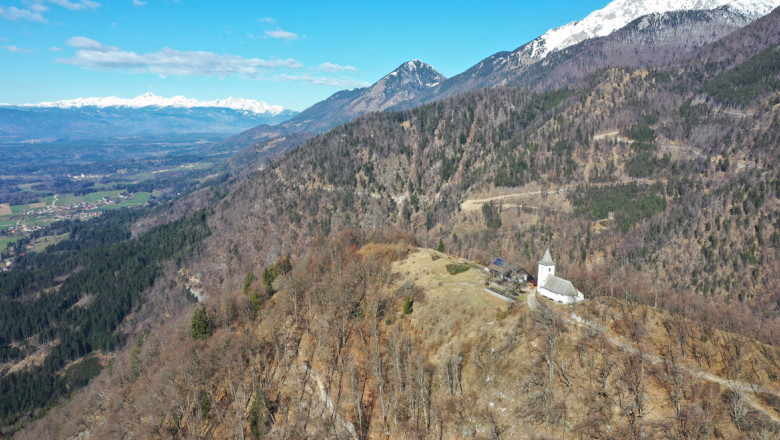 Sv. Jakob nad Potočami. Pogled proti zahodu (foto: Andrej Gaspari)