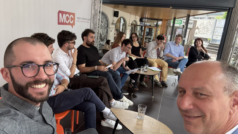 Na debati so sodelovali študenti zgodovine z univerz v Ljubljani, Padovi in Trstu (foto: Aljaž Sekne).
